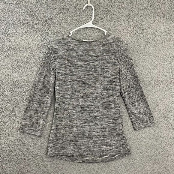 KEREN hart Gray Metallic Women S‎ Sequined Plunge Blouse - Picture 5 of 9